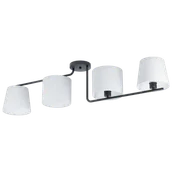 Oprawy, klosze i abażury - Lampa sufitowa MAROJALES 1 4 E27 - czarny/biały - miniaturka - grafika 1