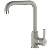 Baterie kuchenne - LAVEO BKU 965D LENA Bateria zlewozmywakowa stojąca z wylewką L Jednouchwytowa Sposób montażu: stojący Głowica: 35 mm Zasięg wylewki: 185 mm Wykończenie: szare - miniaturka - grafika 1