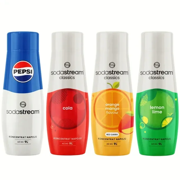 2 X Zestaw Syropów Do Saturatora Sodastream Pepsi Cola Orange Mango Lemon L