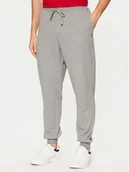 Spodnie sportowe męskie - Tommy Hilfiger Spodnie dresowe Terry MW0MW37236 Szary Regular Fit - miniaturka - grafika 1