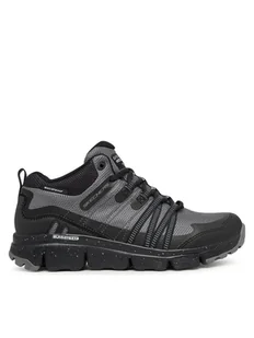 Skechers Trekkingi Summits At 180186/CCBK Szary - Buty trekkingowe damskie - miniaturka - grafika 1