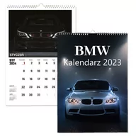 Kalendarze - KALENDARZ ŚCIENNY NA ROK 2024 BMW AUTA PREZENT WIELOPLANSZOWY A3 - miniaturka - grafika 1