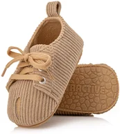 Buty dla chłopców - Beżowe buciki dziecięce do nauki chodzenia lekkie buty dla chłopca r. 21/22 - miniaturka - grafika 1