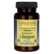 Odchudzanie i oczyszczanie - Swanson, Usa L-Glutation 500mg Suplement diety 30 kaps. - miniaturka - grafika 1