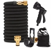 Węże ogrodowe i zraszacze - WĄŻ OGRODOWY ROZCIĄGLIWY PISTOLET ZŁĄCZKI 8w1 30m - miniaturka - grafika 1