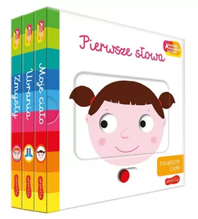 Akademia mądrego dziecka. Pierwsze słowa. Zestaw: Moje ciało, Ubrania, Zmysły - Książki edukacyjne - miniaturka - grafika 1
