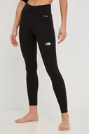 Spodnie sportowe damskie - The North Face legginsy funkcyjne Dragline kolor czarny - miniaturka - grafika 1