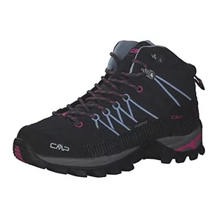 CMP Damskie buty trekkingowe Rigel Mid Wmn Wp Walking, Titanio-Skyway, 38 EU, titanio Skyway, 38 EU - Buty trekkingowe damskie - miniaturka - grafika 1