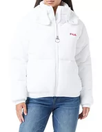 Kurtki damskie - FILA Damska kurtka Bender Cropped Puffer Jacket Padded, Bright White, S - miniaturka - grafika 1