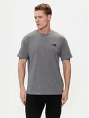 Koszulki męskie - The North Face T-Shirt Simple Dome NF0A87NG Szary Regular Fit - miniaturka - grafika 1