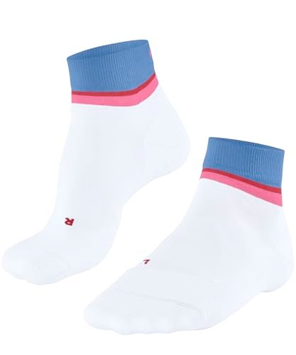 FALKE Mężczyźni Skarpety do biegania RU4 Endurance Short M Sso bawełna materiał funkcyjny przeciw pęcherzom cienkie 1 Para, Biały White 2006, 39-41