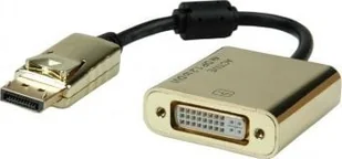 Adapter USB Roline ROLINE Kabel Adapter GOLD, DP-DVI, M/F, v1.2 - Adaptery i przejściówki - miniaturka - grafika 1