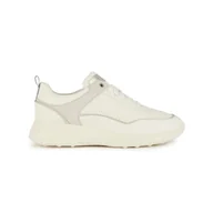 Sneakersy damskie - Damskie Sneakersy GEOX D ALLENIEE B D35LPB-05422-C1R1Z – Biały - miniaturka - grafika 1