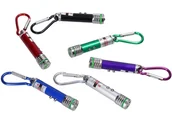 Latarki - BRELOK Z LASEREM LATARKA LASER WSKAŹNIK LASEROWY ZABAWKA DLA KOTA breloczek - miniaturka - grafika 1