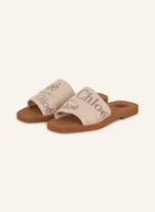 Moda i Uroda OUTLET - Chloé Klapki Woody beige - miniaturka - grafika 1