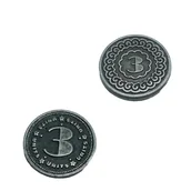 Gry planszowe - Uniwersalna Srebrna Metalowa Moneta 1 szt - miniaturka - grafika 1