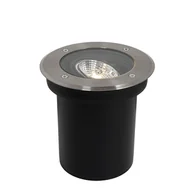 Lampy ogrodowe - QAZQA Nowoczesny reflektor zewnętrzny gruntowy stalowy AR70 z regulacją IP65 - Delux - miniaturka - grafika 1