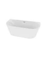 Wanny - LaVita Caldera wanna przyścienna 170x75 cm biały połysk - miniaturka - grafika 1