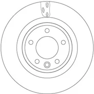 Tarcze hamulcowe - Tarcza hamulcowa TRW DF6956S - miniaturka - grafika 1