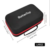 Pozostałe akcesoria fryzjerskie - TEMU Zestaw Narzędzi Do Strzyżenia Włosów BarberTop Professional - Przenośny, Wielofunkcyjny, Czarny Pudełko Do Przechowywania Z Akcesoriami Do - miniaturka - grafika 1