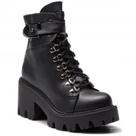 Botki damskie - Botki Altercore Enid Czarny - miniaturka - grafika 1