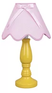 Lampy stojące - Candellux Lampka stołowa nocna ceramiczna żółto-różowa 60W E27 Lola 41-84354 41-84354 - miniaturka - grafika 1