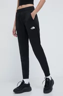 Spodnie damskie - The North Face spodnie dresowe kolor czarny gładkie - miniaturka - grafika 1