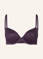 Biustonosze - Calvin Klein Biustonosz Usztywniany Sheer Marquisette lila - miniaturka - grafika 1