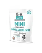 Sucha karma dla psów - Brit Care Mini Grain Free Light&Sterilised 0,4 kg - miniaturka - grafika 1