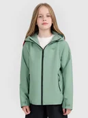 Kurtki i płaszcze dla chłopców - 4F Kurtka przejściowa membrana 5000 dziecięca - zielona 122 (6-7 lat) - miniaturka - grafika 1