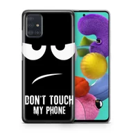 Etui i futerały do telefonów - Etui na telefon komórkowy Samsung Galaxy A50s Etui Pokrowiec Torba Zderzak TPU, Model: Samsung Galaxy A50s, Wybierz wzór: Dont Touch My Phone Black - miniaturka - grafika 1