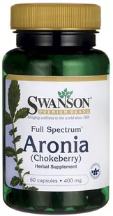 Swanson - Aronia (Chokeberry), 400mg, 60 kapsułek - Suplementy naturalne - miniaturka - grafika 1