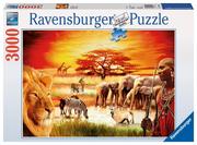 Puzzle - Ravensburger Puzzle Sawanna Masajów 3000 - miniaturka - grafika 1