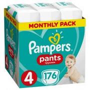 Pieluchy - Pampers Pants 4 Active Baby Dry 176 szt 9-15 kg) ZAPAS NA MIESIĄC pieluchomajtki - miniaturka - grafika 1
