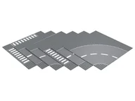 Klocki - Lupilu Płytki konstrukcyjne Clippys 6 sztuk Ulica - miniaturka - grafika 1