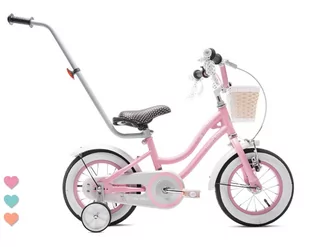 Sun Baby Heart Bike 12 cali dla dziewczynki Różowy 2023 - Rowery - miniaturka - grafika 2