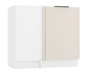 Szafki kuchenne - Dolna Narożna Szafka Kuchenna Beż Piaskowy C9-R41 - miniaturka - grafika 1