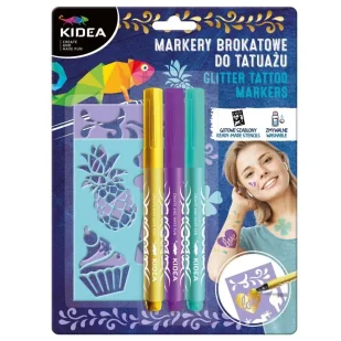 Markery do tatuażu z szablonami KIDEA - DERFORM - Długopisy - miniaturka - grafika 1