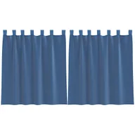 Zasłony - vidaXL Zasłony woalowe z kieszeniami na drążek 2 szt. Royal Blue - miniaturka - grafika 1