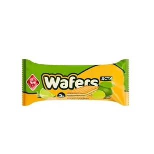 Wafle z nadzieniem limonkowym "Wafers Żytomierzskie łasości" 50g - Batoniki - miniaturka - grafika 1