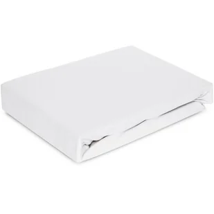 Prześcieradło EUROFIRANY Premium Jersey 4 z gumką 120 x 200 x 25 cm Biały - Prześcieradła - miniaturka - grafika 1