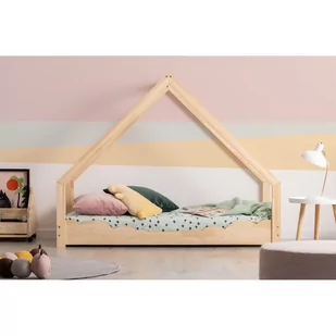 Dziecięce łóżko z drewna sosnowego w kształcie domku Adeko Loca Dork, 90x200 cm - Łóżka dla dzieci i młodzieży - miniaturka - grafika 1
