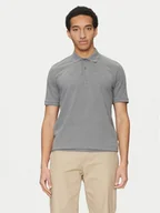 Koszulki męskie - Selected Homme Polo 16095851 Szary Slim Fit - miniaturka - grafika 1