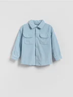 Kombinezony dla dzieci - Reserved - Bawełniana koszula - jasnoniebieski - miniaturka - grafika 1