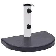 Parasole ogrodowe - vidaXL Stojak pod parasol, czarny, 40x28x4 cm, granitowy 313668 - miniaturka - grafika 1