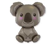 Urodziny dziecka - Flexmetal Balloons Balon foliowy do patyka Koala - 36 cm - 1 szt. 902798 - miniaturka - grafika 1