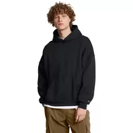 Bluzy sportowe męskie - Męska bluza dresowa nierozpinana z kapturem Under Armour UA Icon Fleece Os Hood - czarna - UNDER ARMOUR - miniaturka - grafika 1