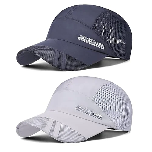 CZAPKA BEJSBOLOWA Z SIATECZKĄ ODDYCHAJĄCA UNISEX 2 SZTUKI SZYBKOSCHNĄCA