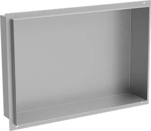 Mexen X-Wall-NR półka wnękowa bez kołnierza 45 x 30 cm, inox - 1911453010 - Półki łazienkowe - miniaturka - grafika 1