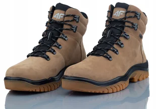 Buty Trekkingowe 4F OBMH255-44S Brązowe Rozmiar 46 - Buty trekkingowe męskie - miniaturka - grafika 1
